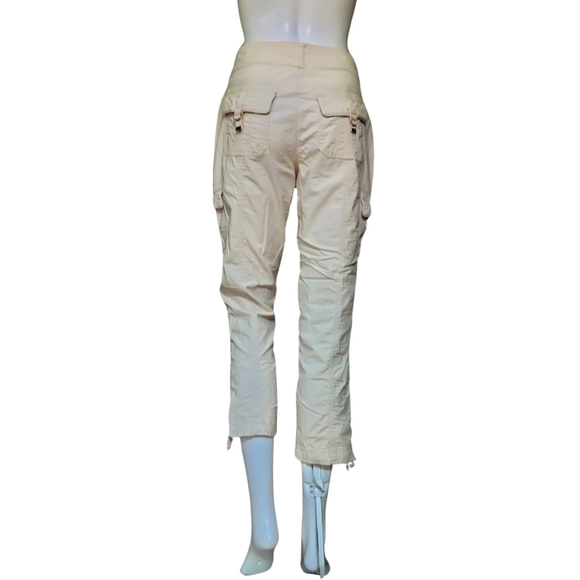 White House Black Market Convertible Ankle To Crop Cargo Pants In Color Bungalow - Picture 5 of 16
